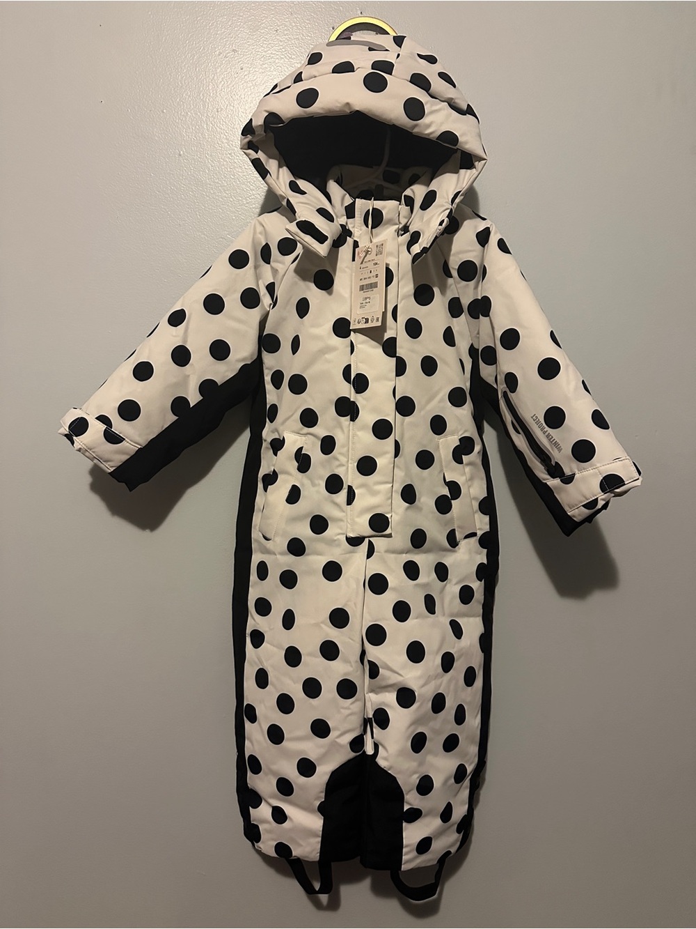 Zara Water-Resistant and Windproof Polka Dot Jumpsuit